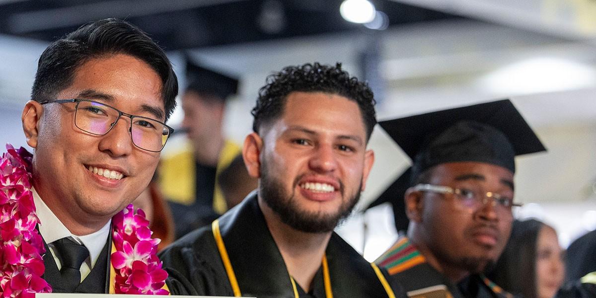 graduates at graduation ceremony